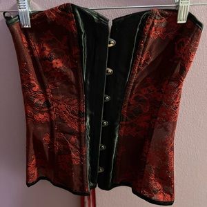 Adore Me unlined lace-up corset top